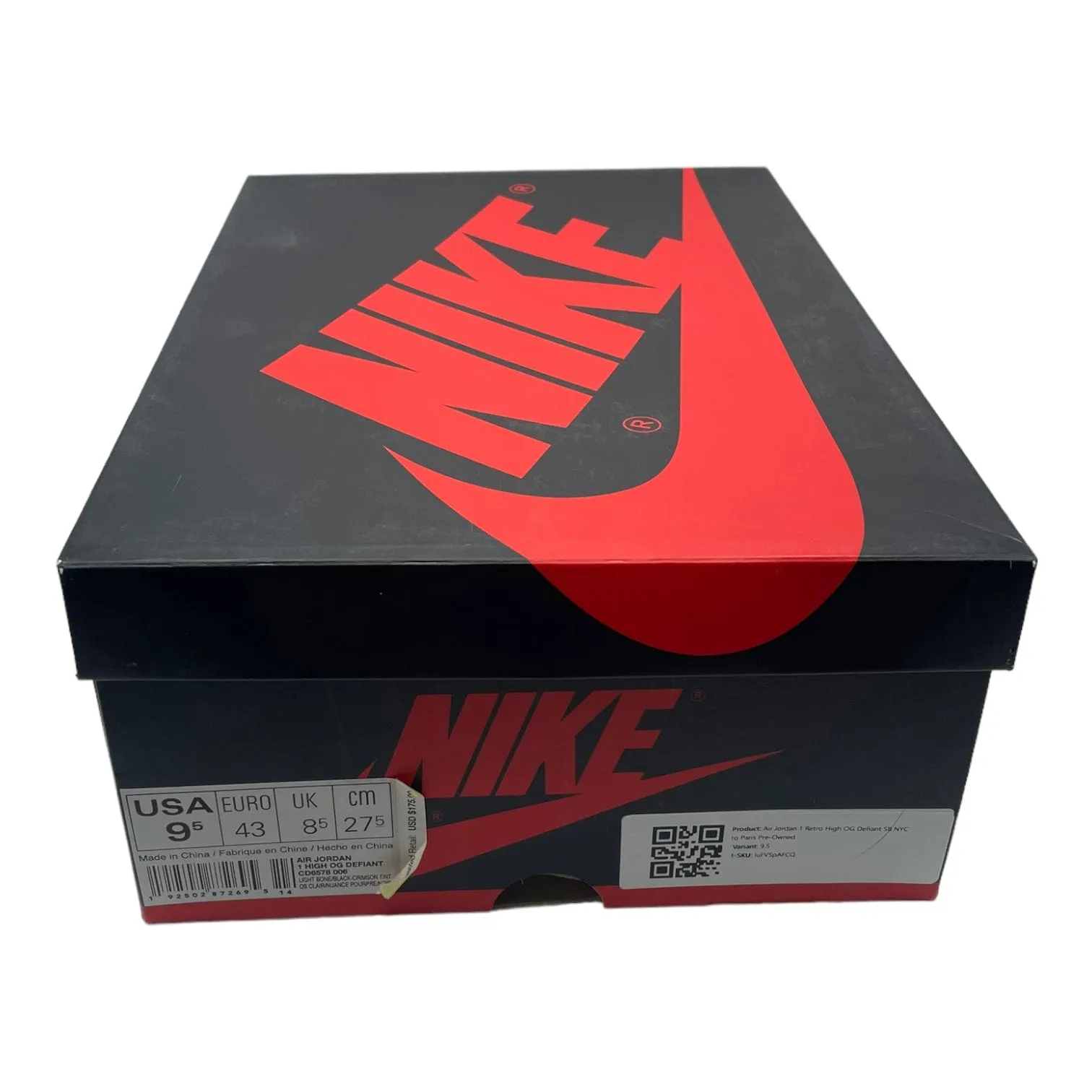 Air Jordan 1 Retro High OG Defiant SB NYC to Paris Pre-Owned