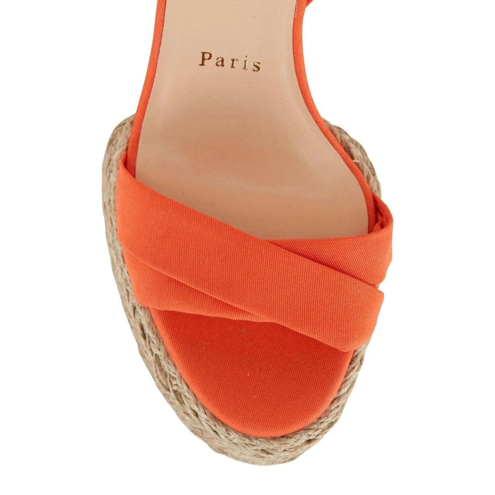 CHRISTIAN LOUBOUTIN Mariza du Desert 130 gabardine espadrille platform sandal
