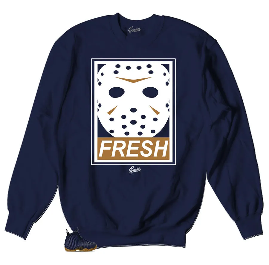 Foamposite Midnight Navy Fresh to Death Sweater