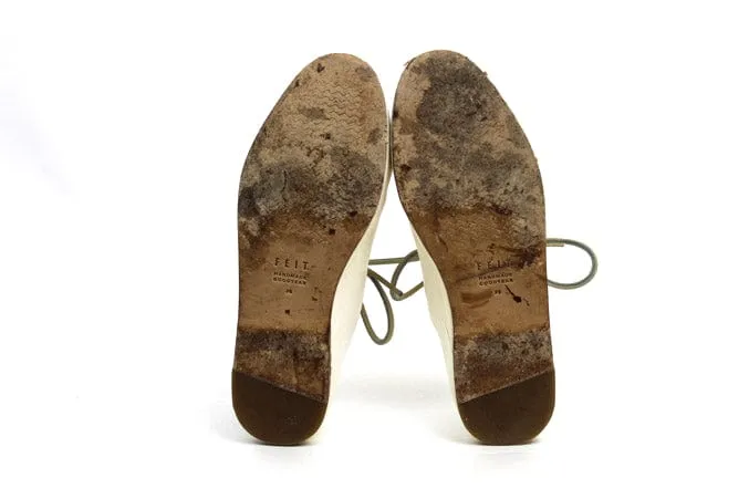 Leather Lace-Up Sneakers