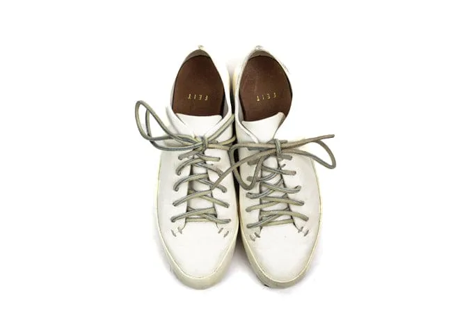 Leather Lace-Up Sneakers