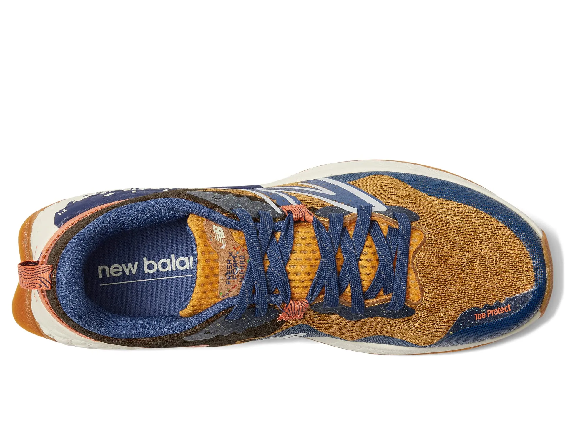 New Balance Fresh Foam X Hierro v7 sneakers, brown/blue