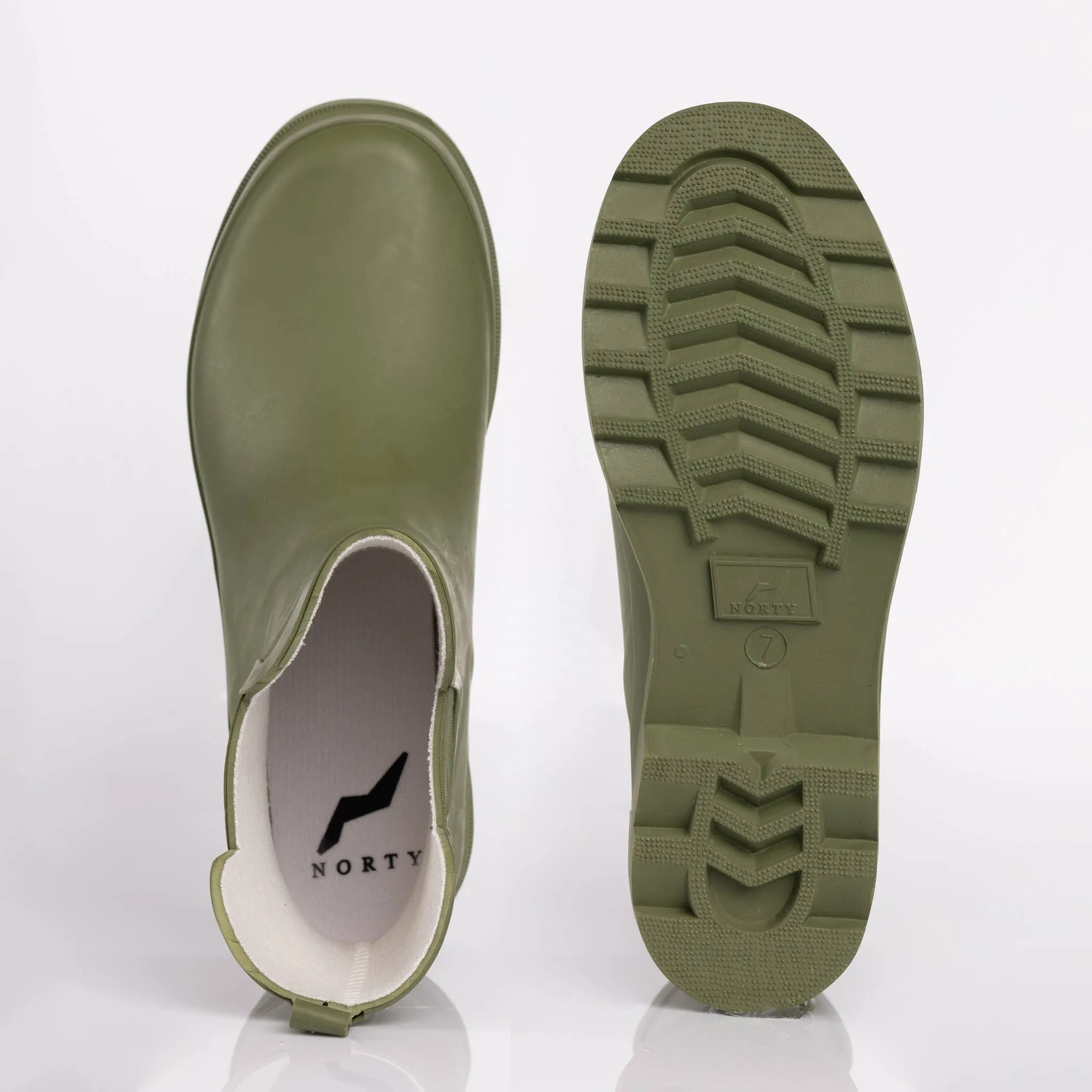 NORTY Womens 6-11 Matte Olive 6 Rain Boots 16602