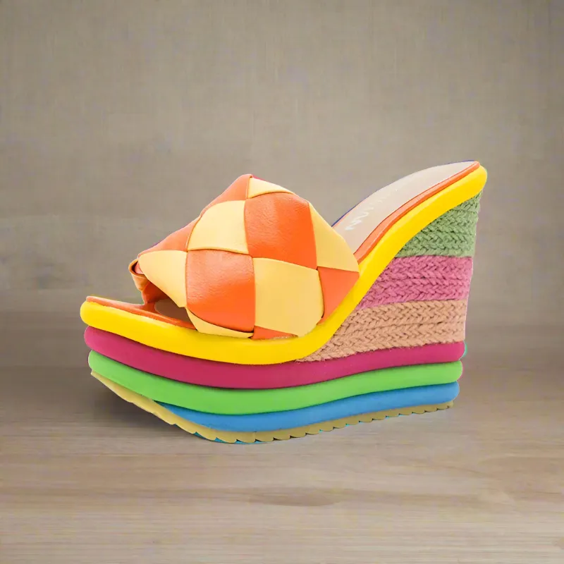 Rainbow Platform Wedges
