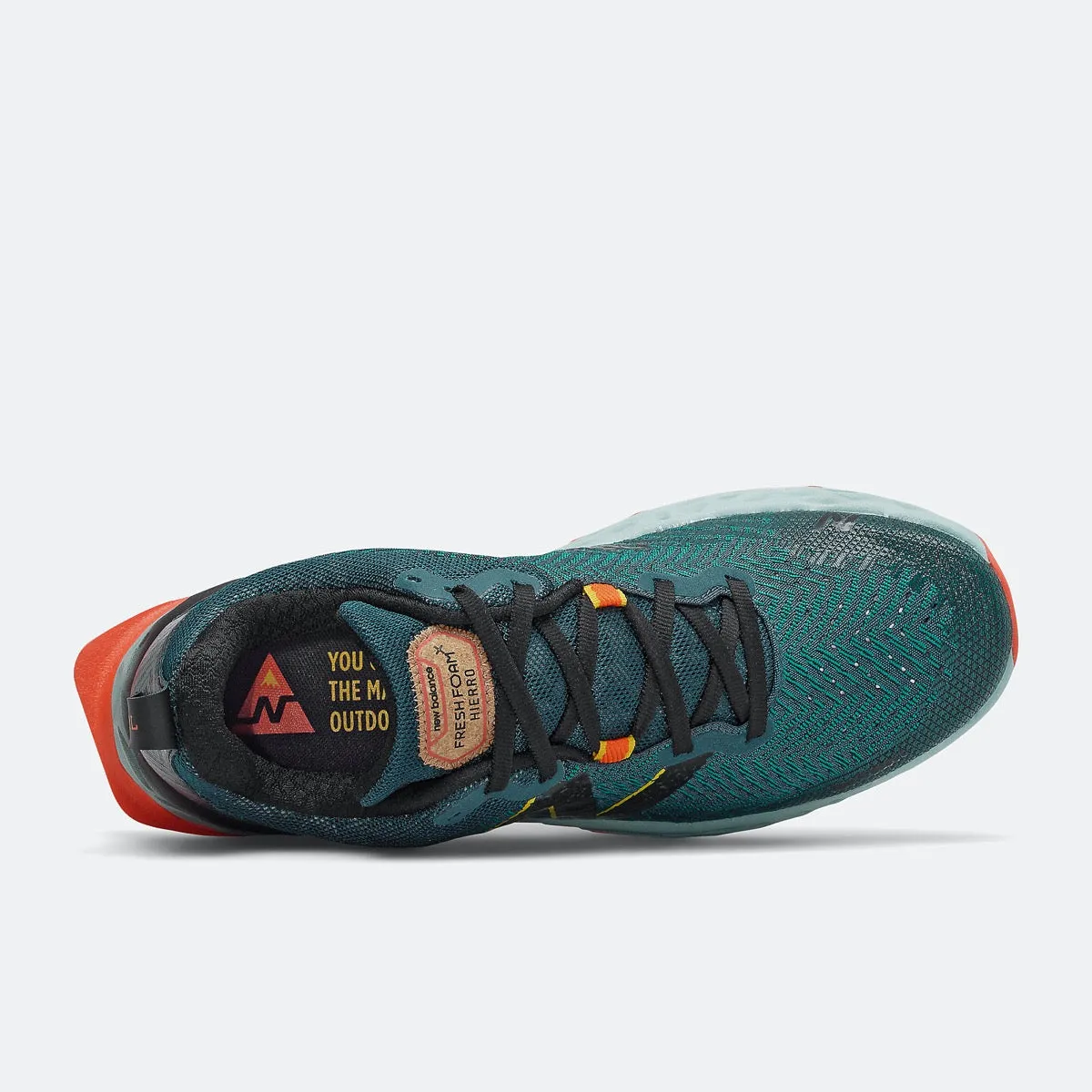 Scarpe Uomo NEW BALANCE Sneakers Running Fresh Foam Hierro v6 colore Mountain Teal e Blaze