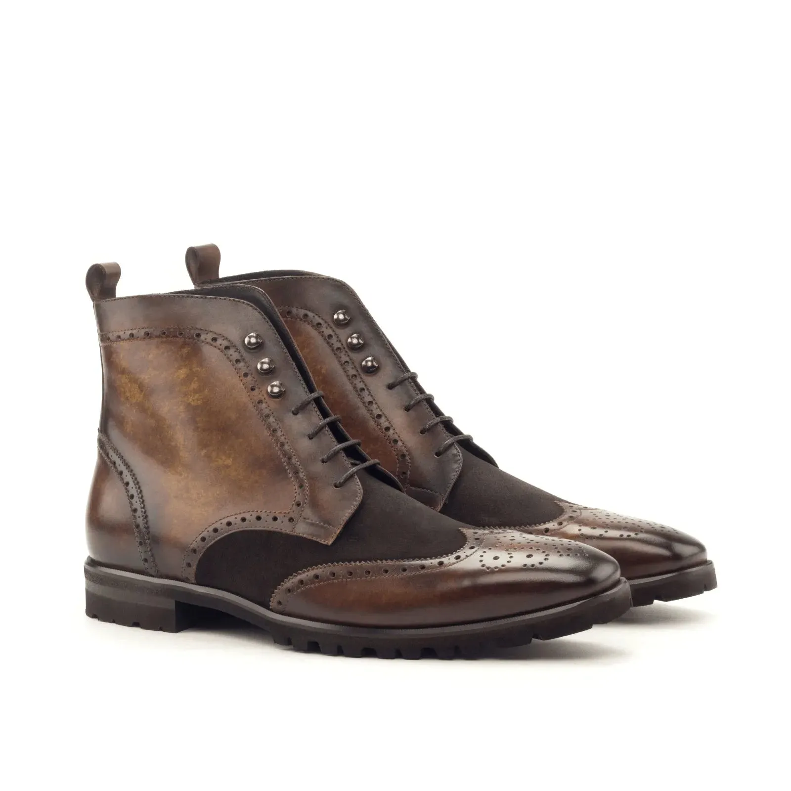 Theron Military Brogue Boots